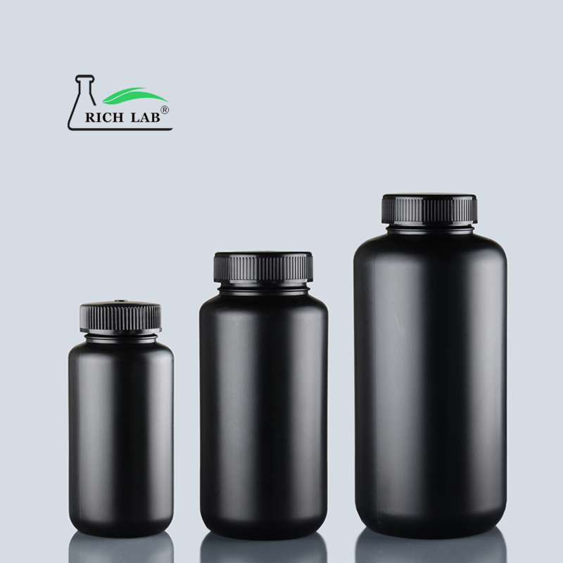 RICH LAB 黑色防紫外线试剂瓶（HDPE大口）