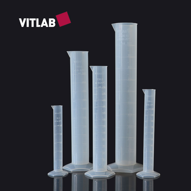 VITLAB塑料刻度量筒（PP）