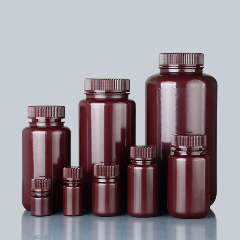 RICHLAB 无酶塑料广口瓶（HDPE 琥珀色）
