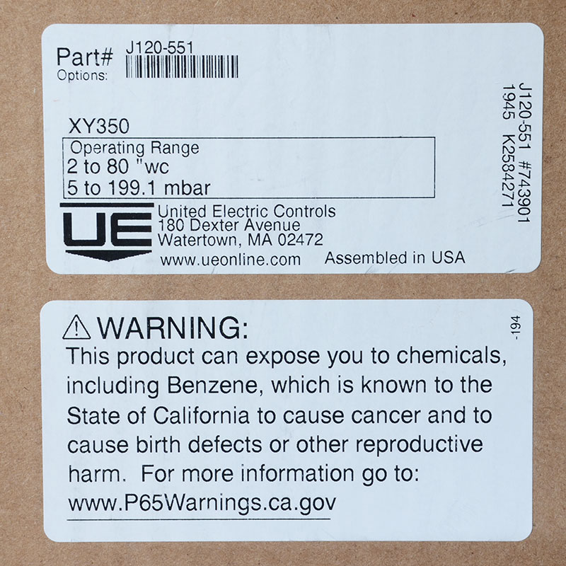 美国UE 120系列压力开关
