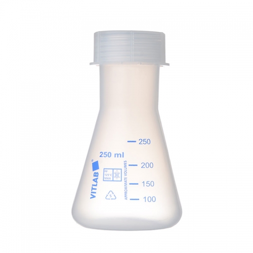 VITLAB 带螺帽三角烧瓶（PP）