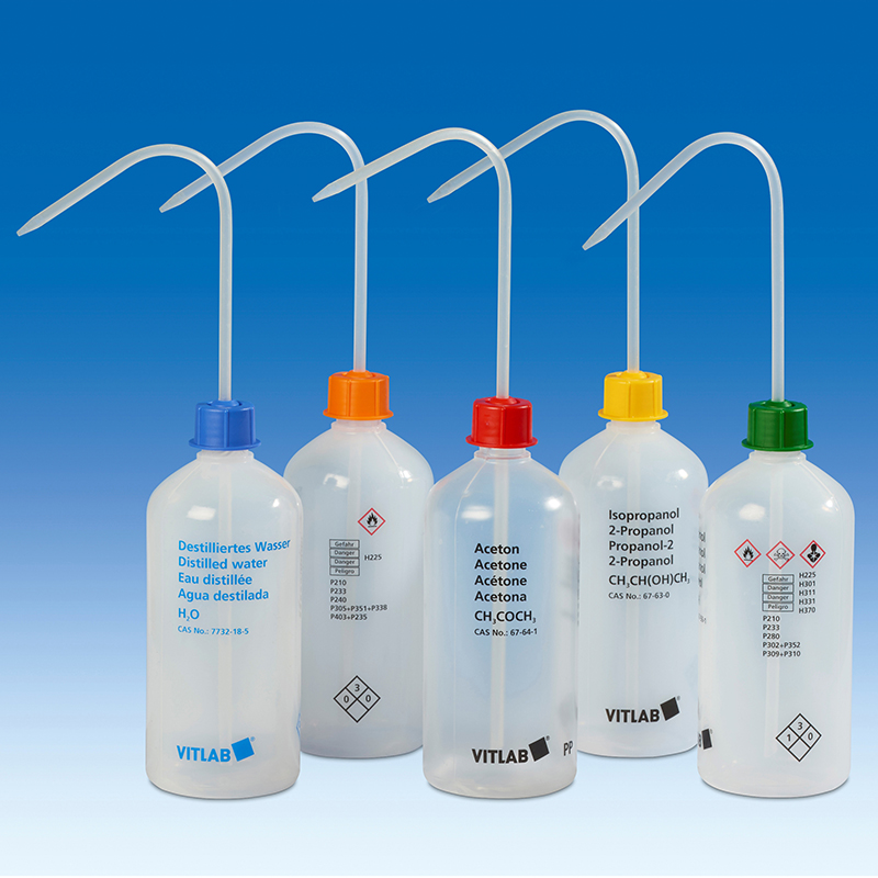 vitlab 窄口标签洗瓶GL25