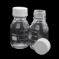 Wheaton 带刻度培养基瓶 Lab45白盖