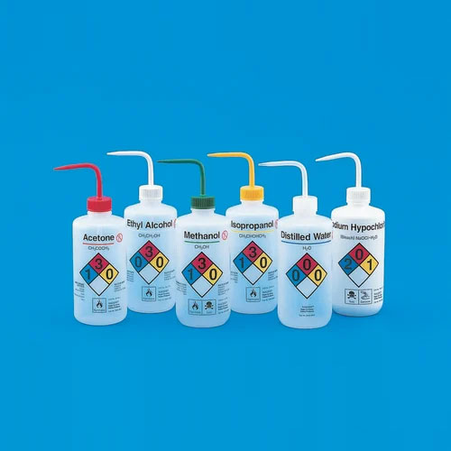 Nalgene™ 窄口安全标签洗瓶