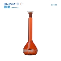 HIRSCHMANN 棕色容量瓶 DURAN PP塞 A级