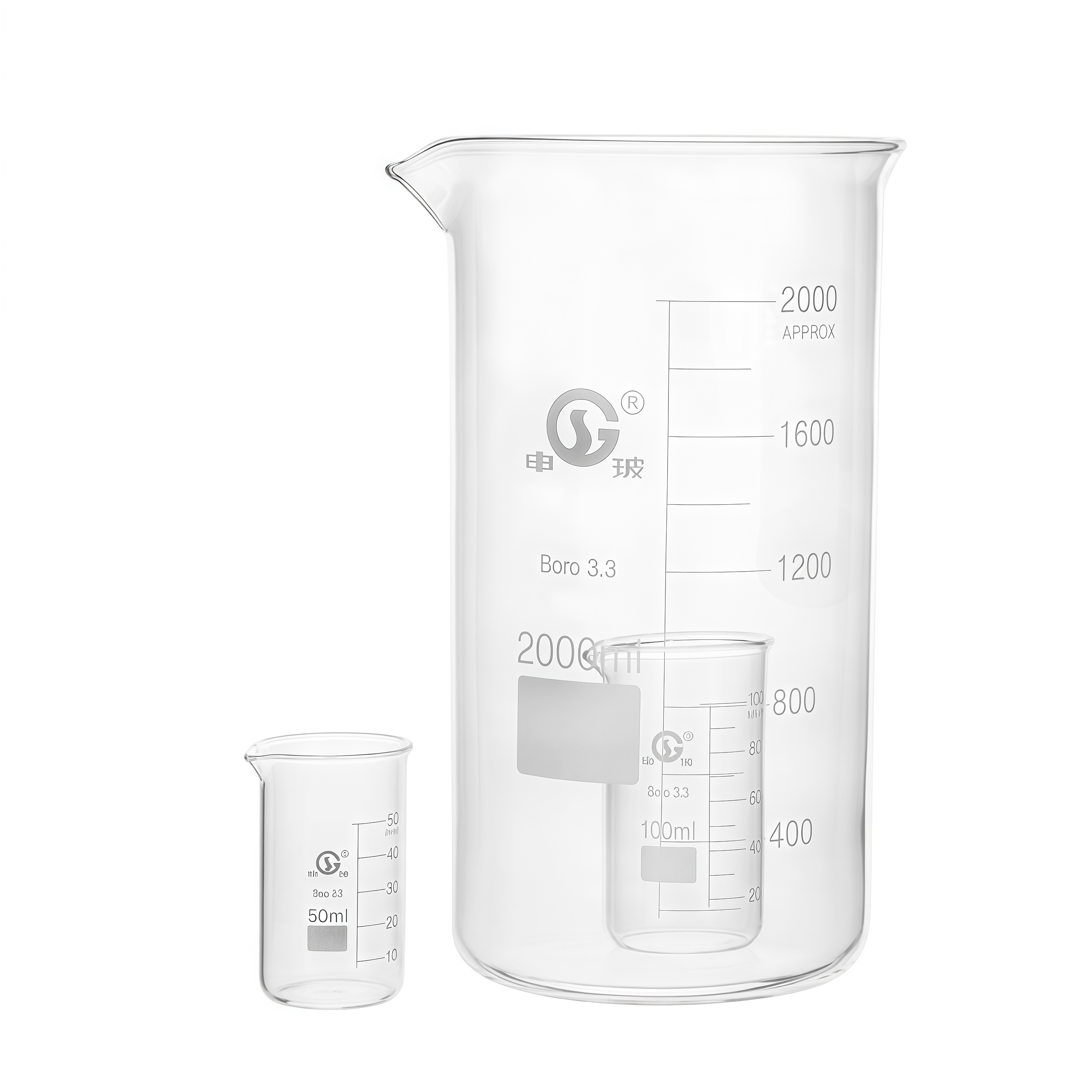 申玻 玻璃高型烧杯