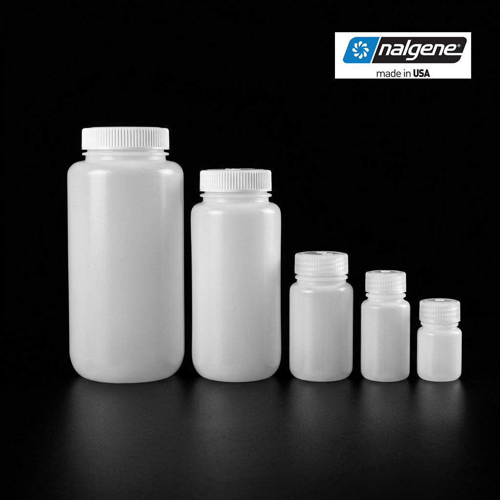 Nalgene 实验室级广口瓶  HDPE