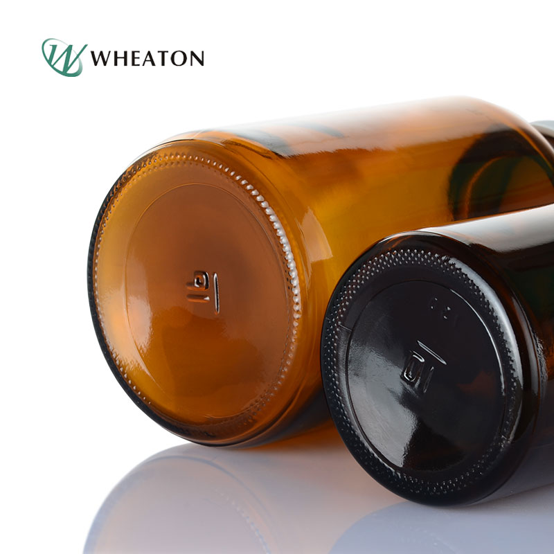 wheaton 棕色广口瓶 (拆包)